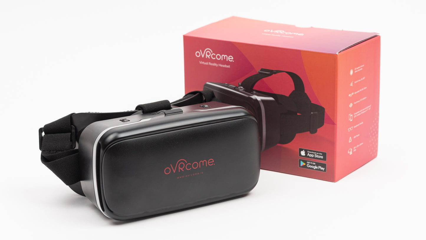 oVRcome VR Headset – Smartphone-Compatible Virtual Reality Headset (Regular Size)